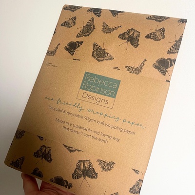 Black butterflies (Wrapping paper)