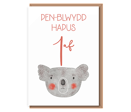 Koala – Pen–blwydd Hapus 1af
