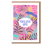 Penblwydd Hapus – Pink Tropical