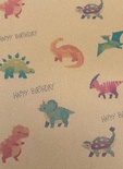 Dino Wrapping Paper (Happy Birthday)