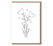 “Blooming Love Quad” 4 Hearts Flowers