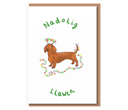 Christmas Sausage Dog – Nadolig Llawen
