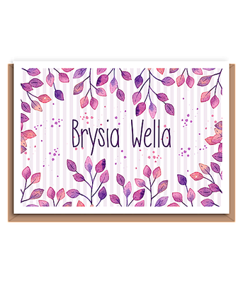 Brysia Wella (purple white border) (Get Well Soon)