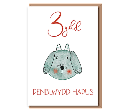 3Ydd Penblwydd Hapus