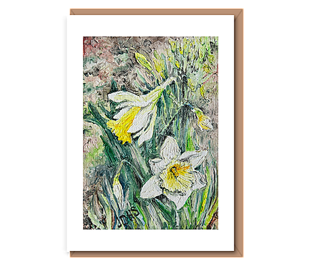 “Springtime whisper” (white daffoldils)