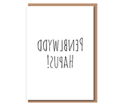 Penblwydd Hapus (backwards)