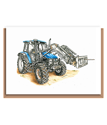 Blue Tractor) – landscape (text free