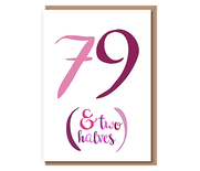 79 (& Two halves) – pinks – 80th