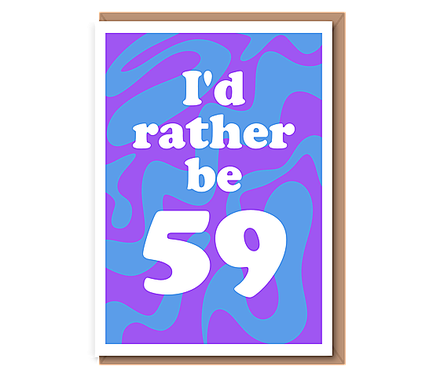 I'd rather be....(Purple & blue)