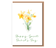 Happy Saint David's Day. (watercolour daffs)