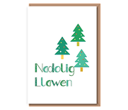 Nadolig Llawen (3 trees)