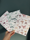 A5 Set of 3 Wetland Notebooks: Otters, Frogs, Flamingos (1 of each)