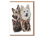 “German Shepherd Pack” (4 dogs)