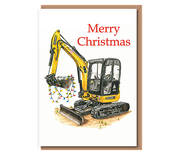 “Merry Christmas” (Digger with lights)
