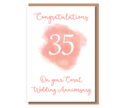 Coral Anniversary (35 years)