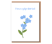 Mewn cydymdeimlad (forget–me–not)