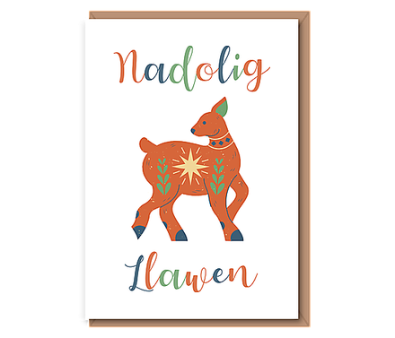 Nadolig Llawen – scandi red deer