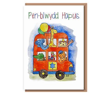 “Party bus” – Pen–blwydd Hapus