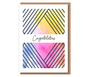 Congratulations (diamond stripes)