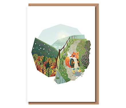 Hiking fox – “Going on an Adventure”