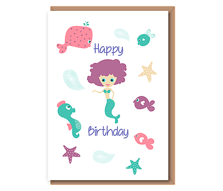 Mermaid – Happy Birthday