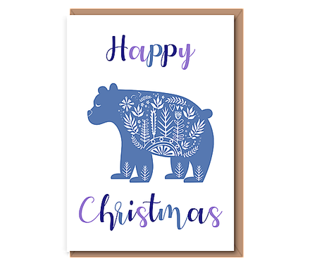 Happy Christmas – scandi bear