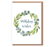 Birthday Wishes – eucalytus wreath