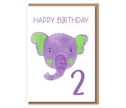 Purple Elephant – Happy Birthday 2