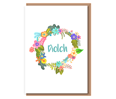 Diolch! (bright wreath)