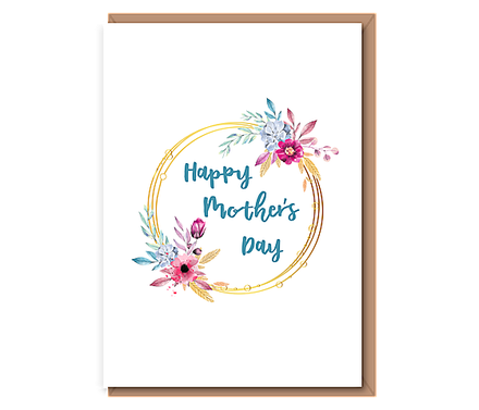 Happy Mother's Day – pink wreath