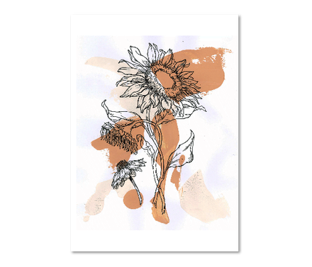 Abstract sunflower line