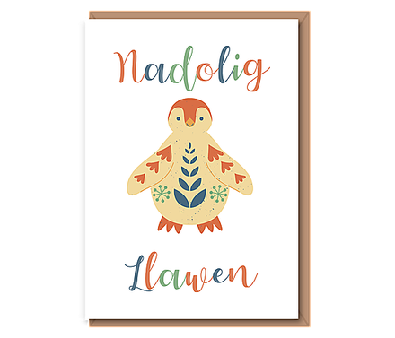 Nadolig Llawen – scandi penguin