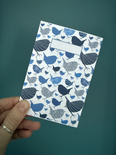 A6 Blue Wrens notebook (matching wrapping paper available)