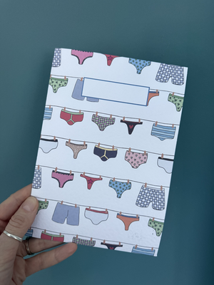 “Undies On The Line” A5 Notebook