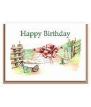 (Farm Gate & Bow) – Happy Birthday