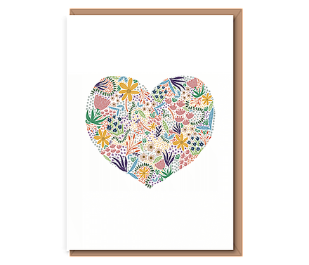 Floral heart (text free)