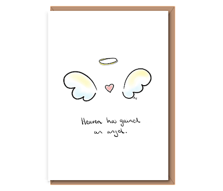 Heaven gained an angel (angel wings)