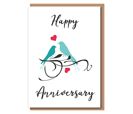 Happy Anniversary (love birds)