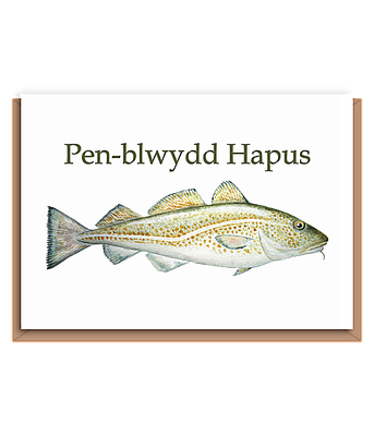 Cod – “Gadus morhua” (green fish) – Pen–blwydd Hapus