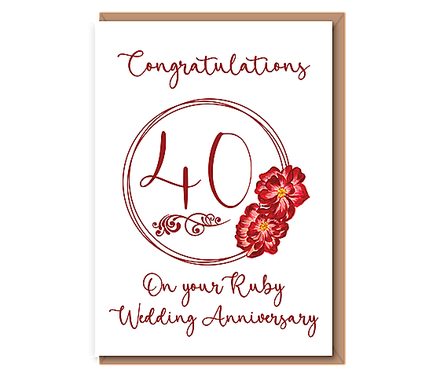 Ruby Anniversary (40 years)