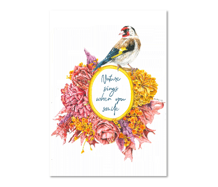 (Golden Finch) Nature sings when you smile