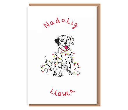 Christmas Dalmation – Nadolig Llawen
