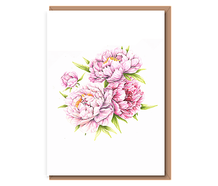 “Peony garden”(4 Peony flowers)