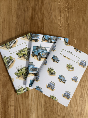 Set of 3 Land Rover A6 Notebooks