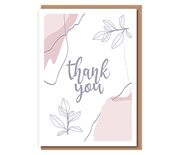 Thank you (blush /grey floral)