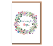 Penblwydd Hapus (dusky wreath)