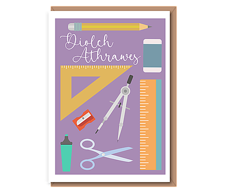 Diolch Athrawes (female teacher)