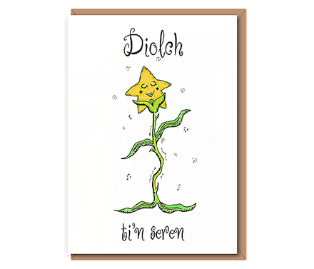 “Growing Groovy” 1 Dancing Star Flower – Diolch (ti'n seren)