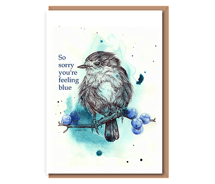 “Blue Robin” So sorry you're feeling blue