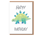 Green dino – “Stegosaurus” Happy Birthday